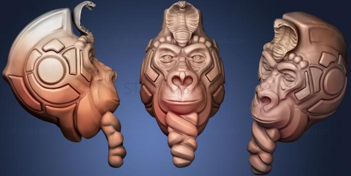 3D мадэль Египетская горилла (STL)